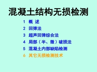 混凝土结构无损检测.