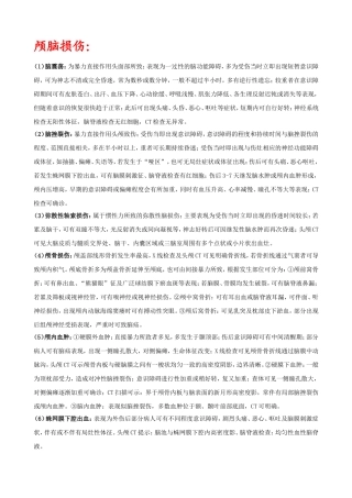 各部位外伤鉴别诊断