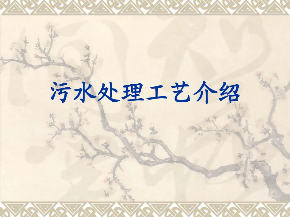 污水处理工艺介绍ppt_第1页