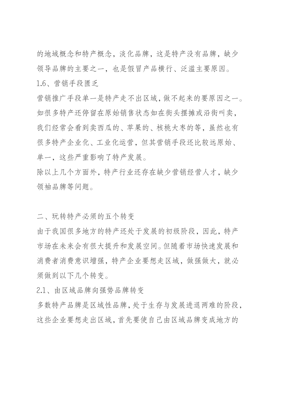 特产营销方案_第3页