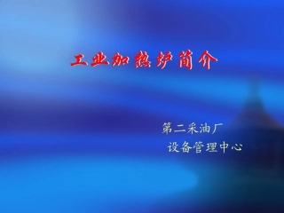 石油工业加热炉概况