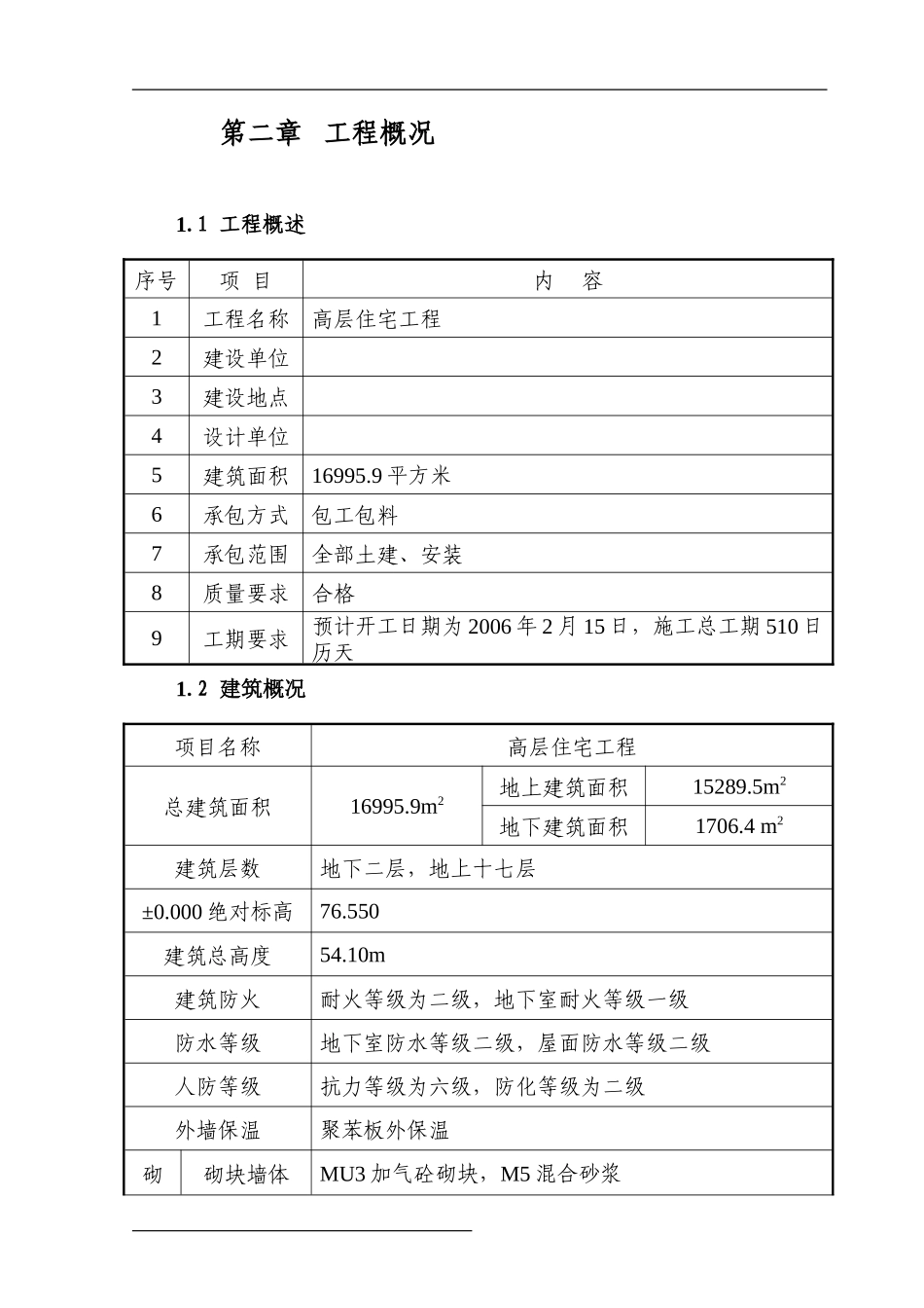 某高层住宅施工组织设计方案_第3页