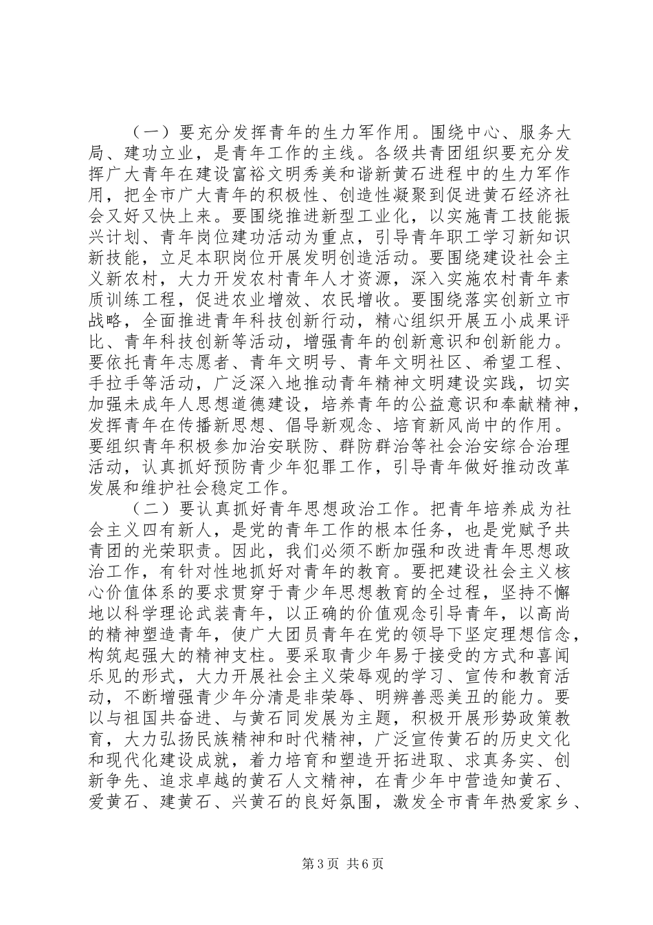青年工作会议上的讲话_第3页