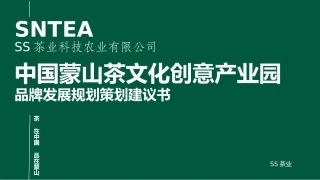 蒙山茶文化创意产业园品牌策划案