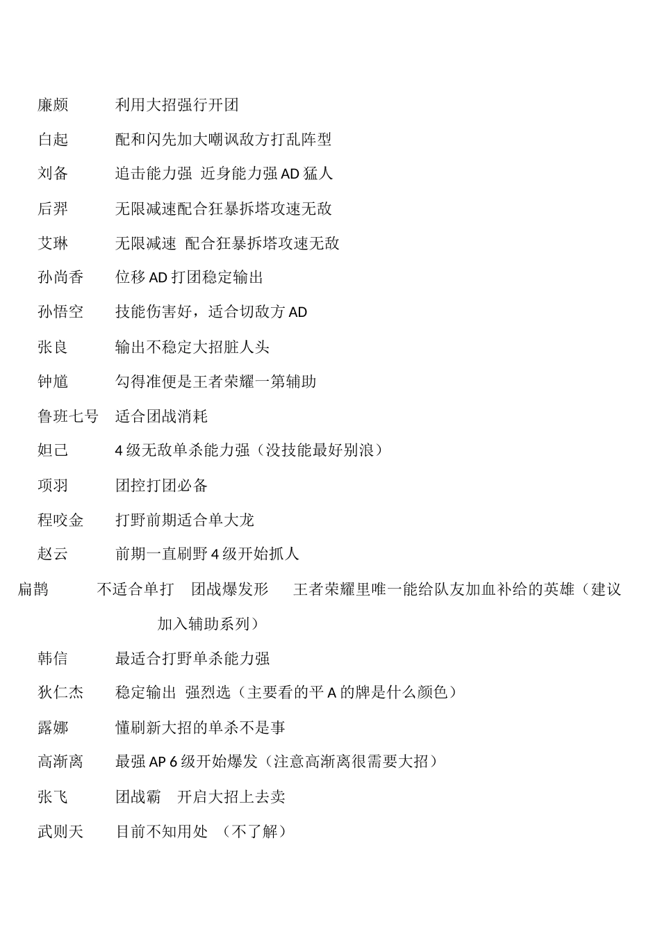 王者荣耀各英雄技能及简介_第2页