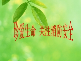 珍爱生命 关注消防安全
