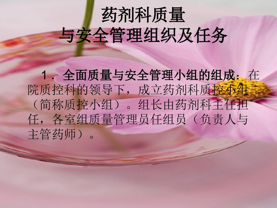 药剂科质量与安全管理基本知识与技能培训_第2页
