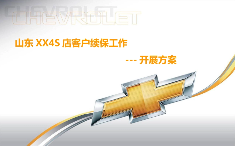 汽车4S店续保推行方案_第1页