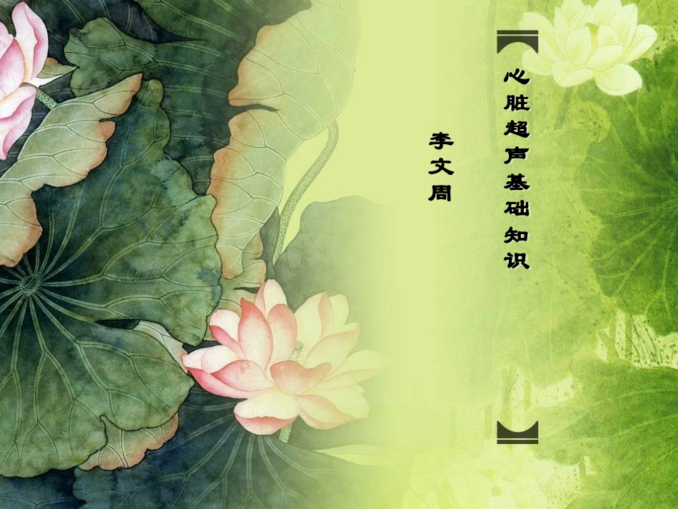 心脏超声基础知识1_第1页