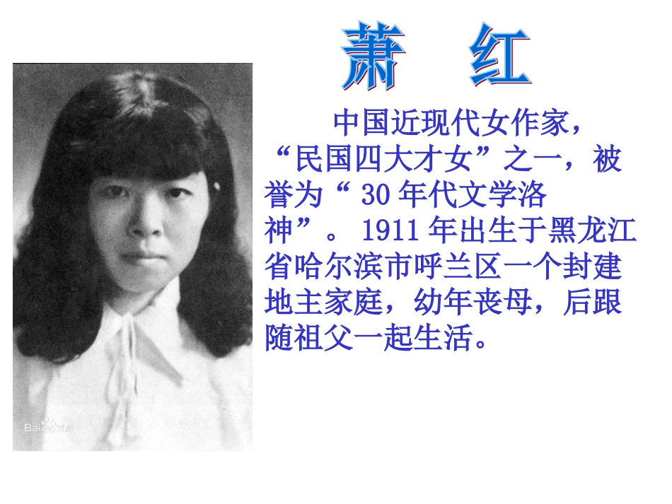 在萧红墓前的五分钟讲演_第3页