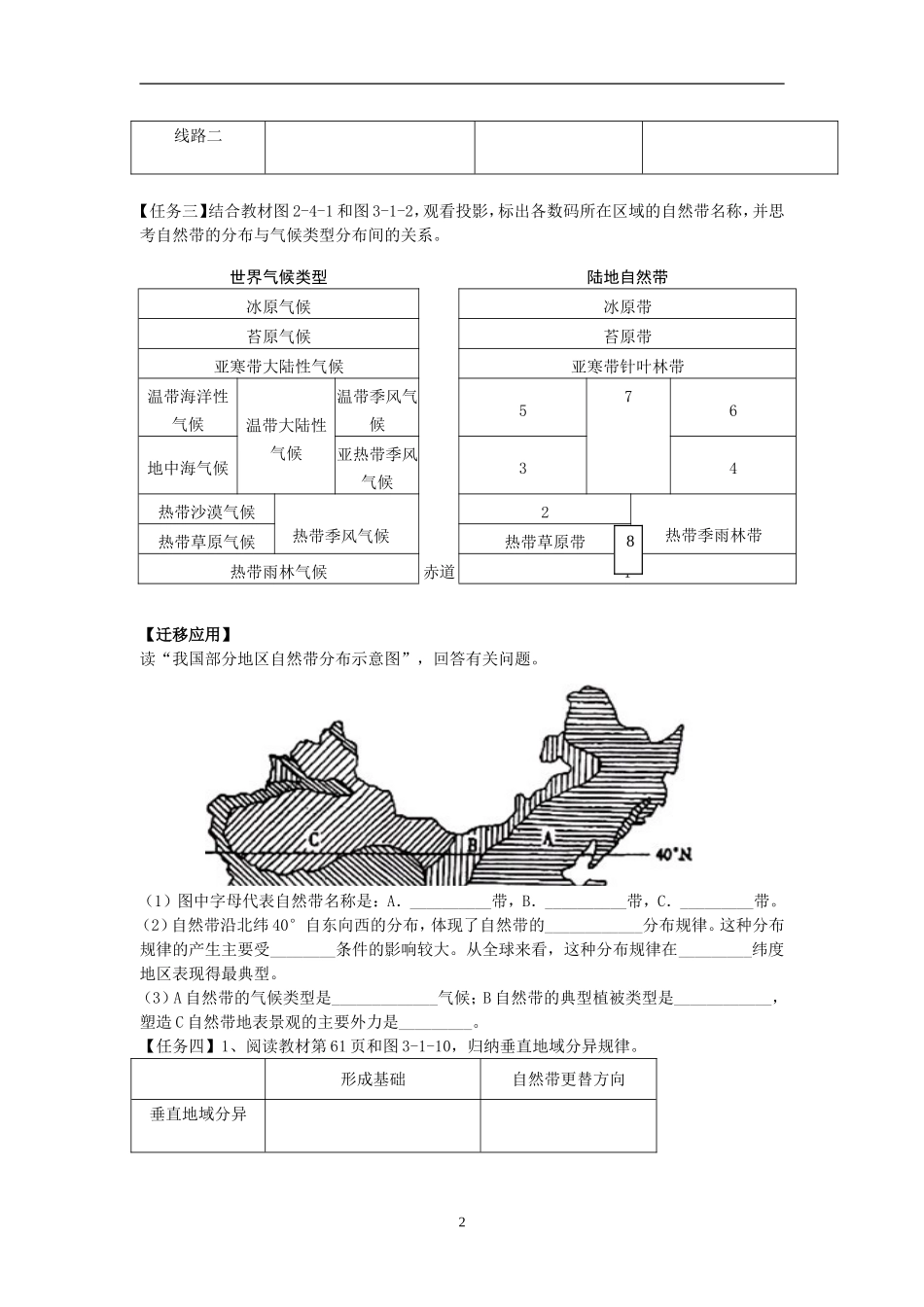 地理环境的差异性学案_第2页