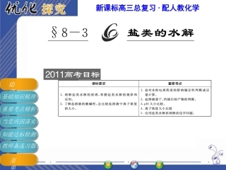盐类的水解复习