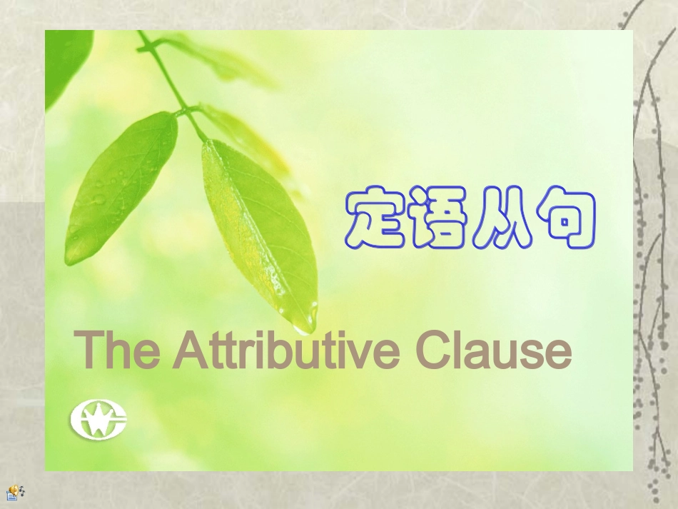 实验班定语从句中考专题复习课件_第1页