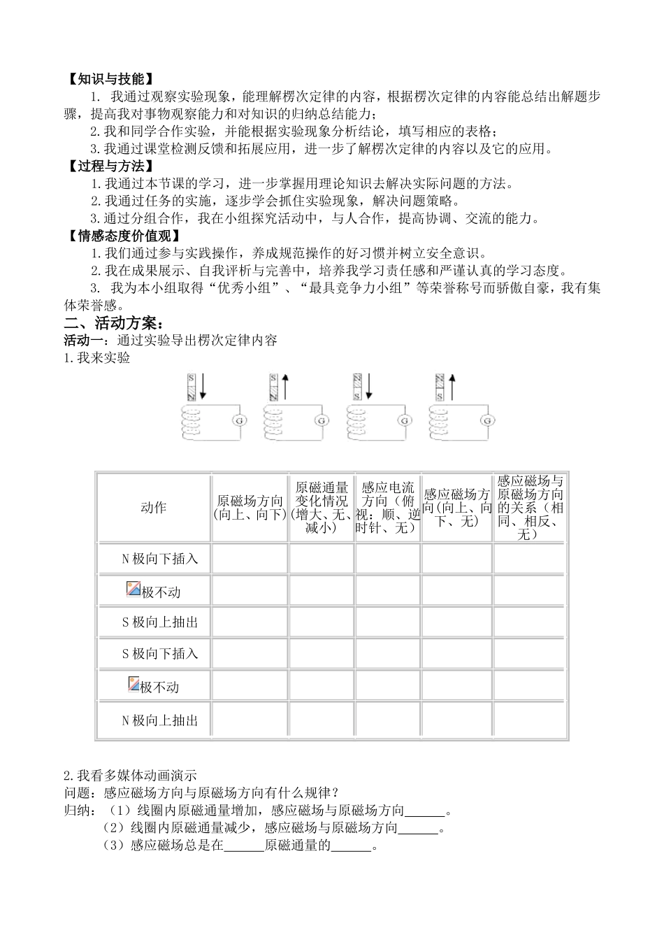 楞次定律教案_第2页