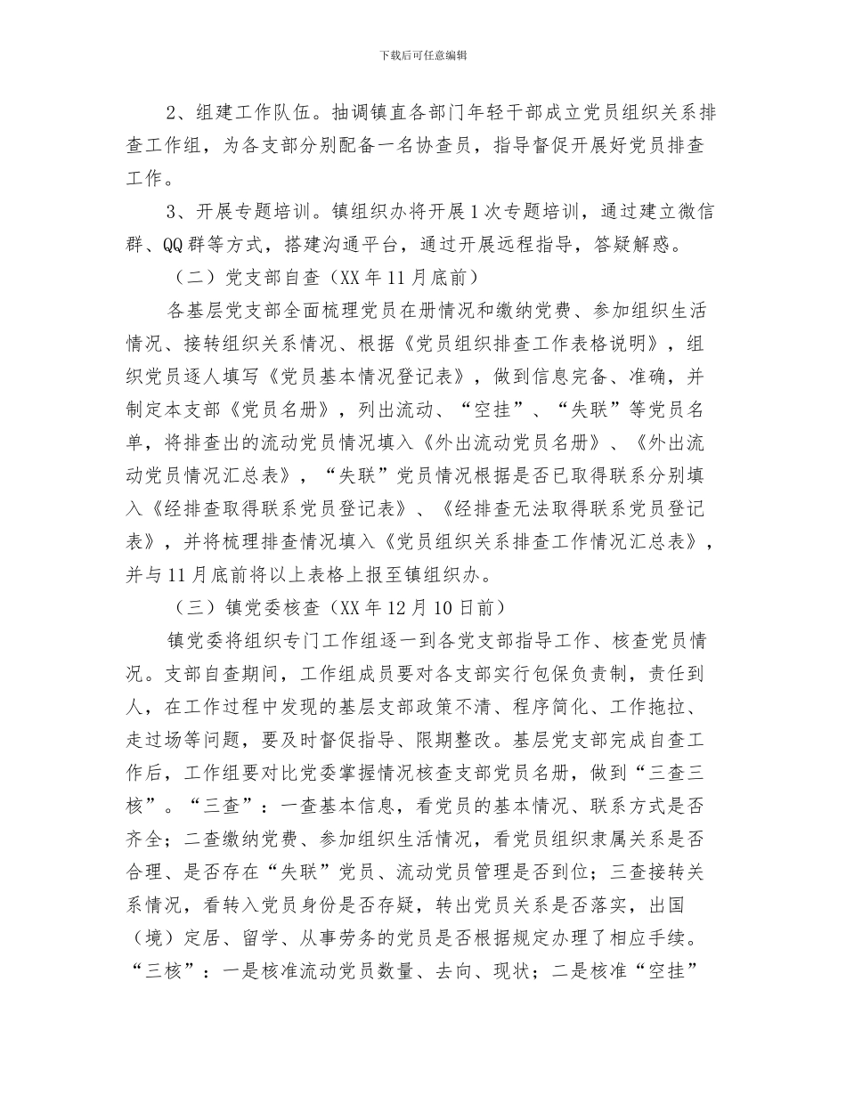 党员纪律教育学习月活动心得体会与党员组织关系排查整治方案汇编_第3页