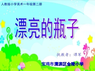 漂亮的瓶子金陵小学谭军