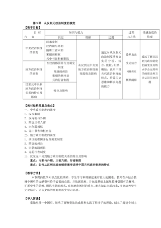 第3课从汉到元政治制度的演变
