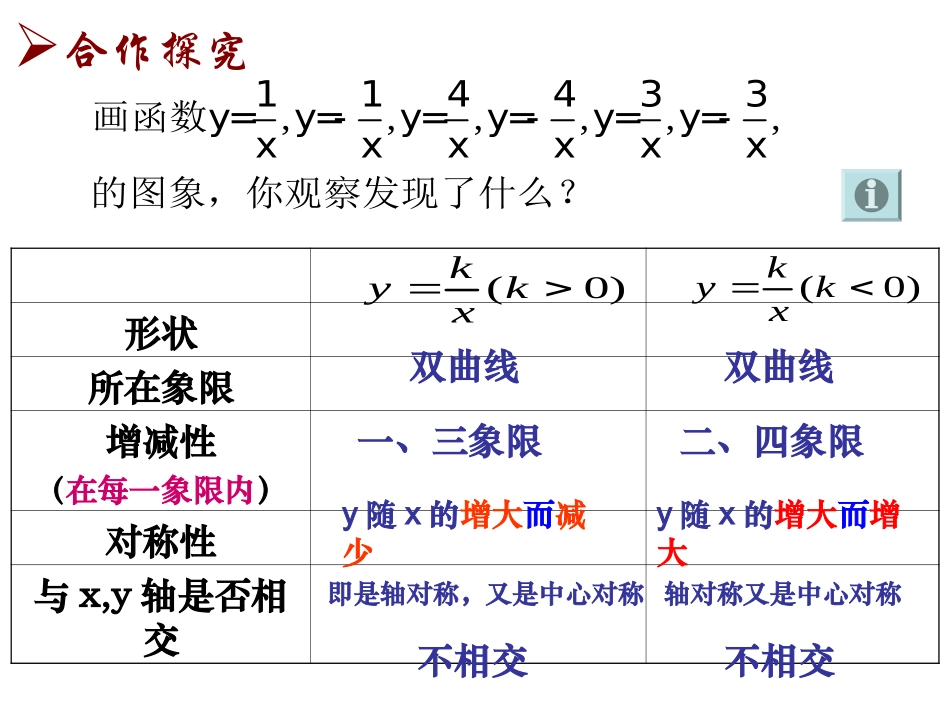 反比例函数图像与性质课件_第3页
