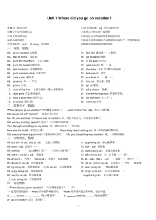 人教版英语八年级上册unit1