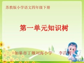 四年级下一单元知识树