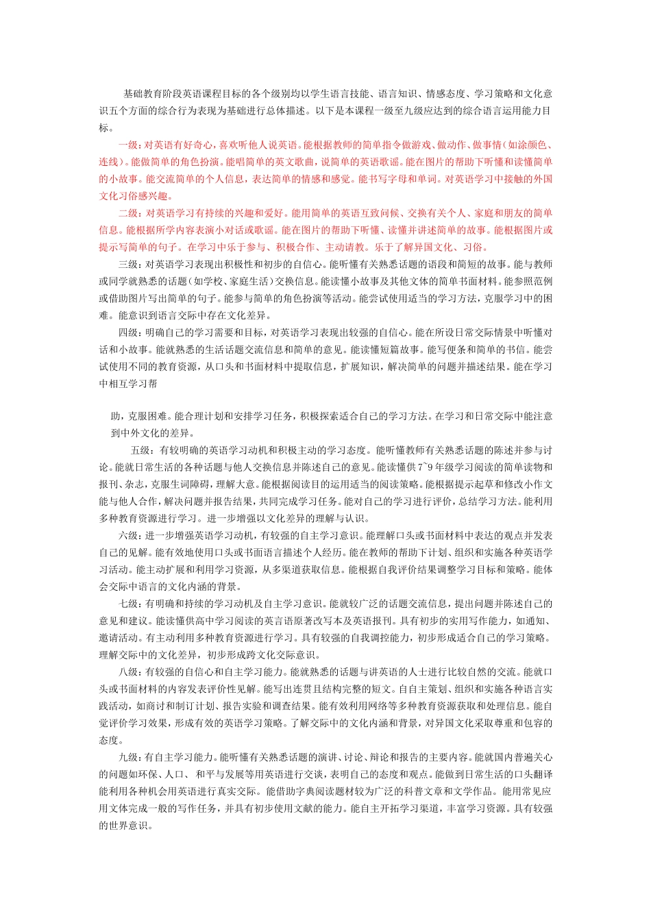 《小学英语新课程标准》_第3页