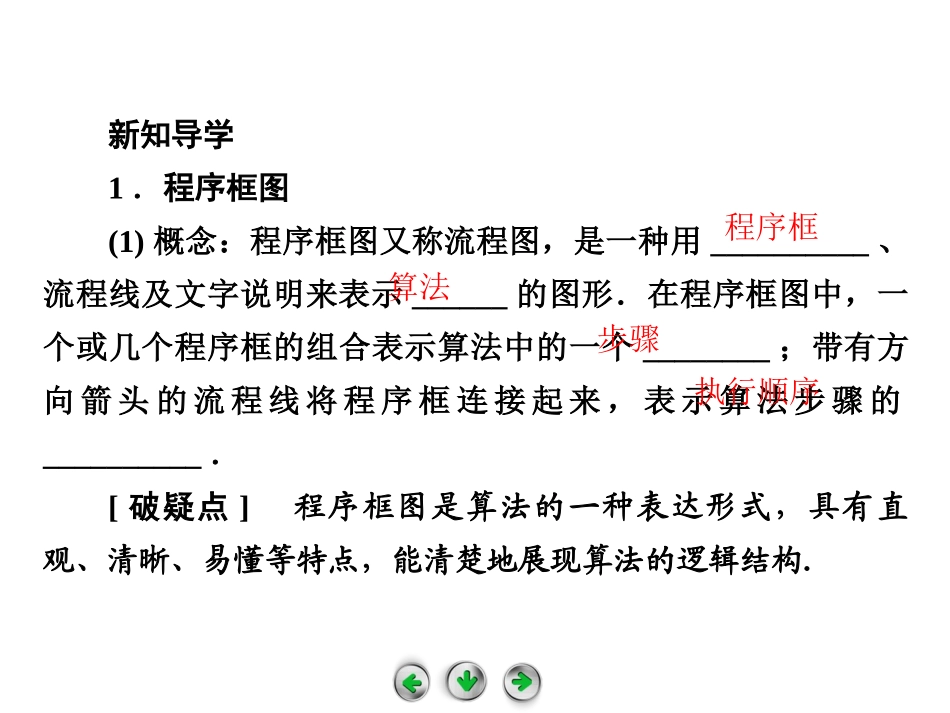 程序框图与算法的基本逻辑结构第课时课件人教A版必修三_第3页