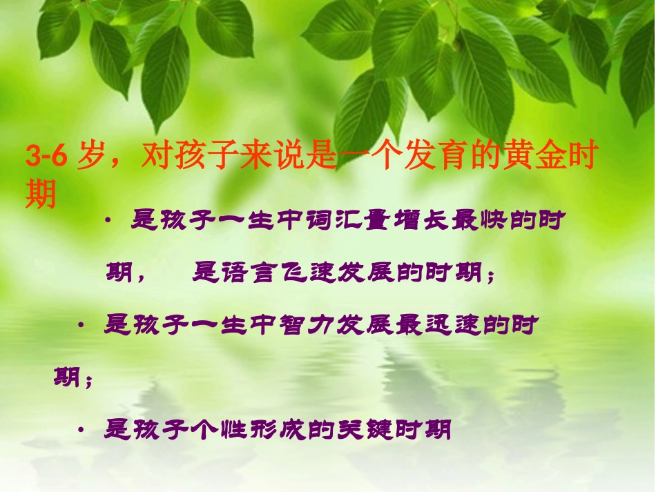 中一班：幼儿园学前教育宣传月“给孩子适宜的爱”家长会_第3页