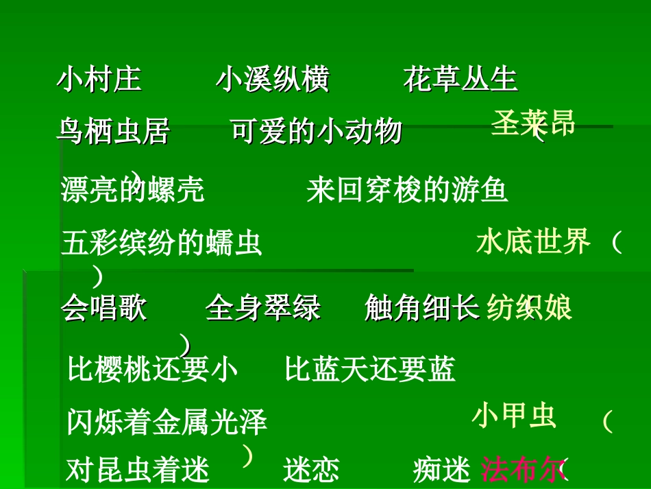 __装满昆虫的衣袋_第1页