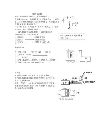 电磁铁知识树