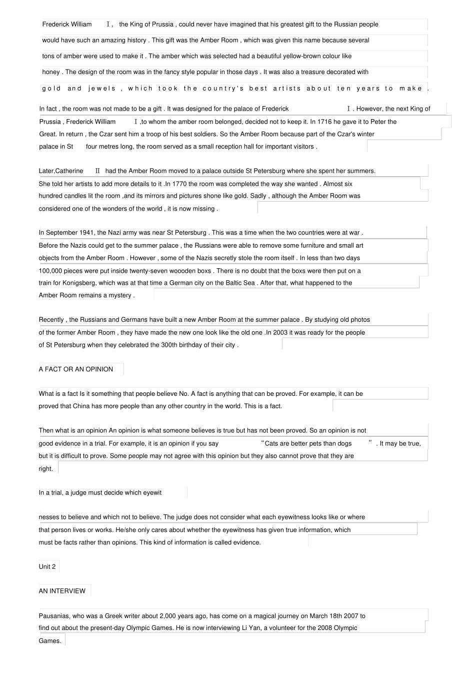 人教版高一英语必修二英语课文原文_第1页