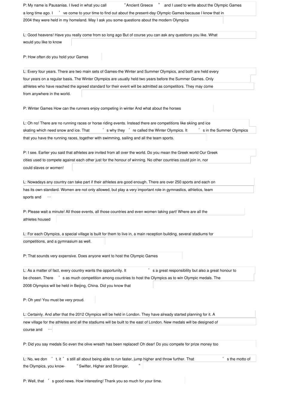 人教版高一英语必修二英语课文原文_第2页