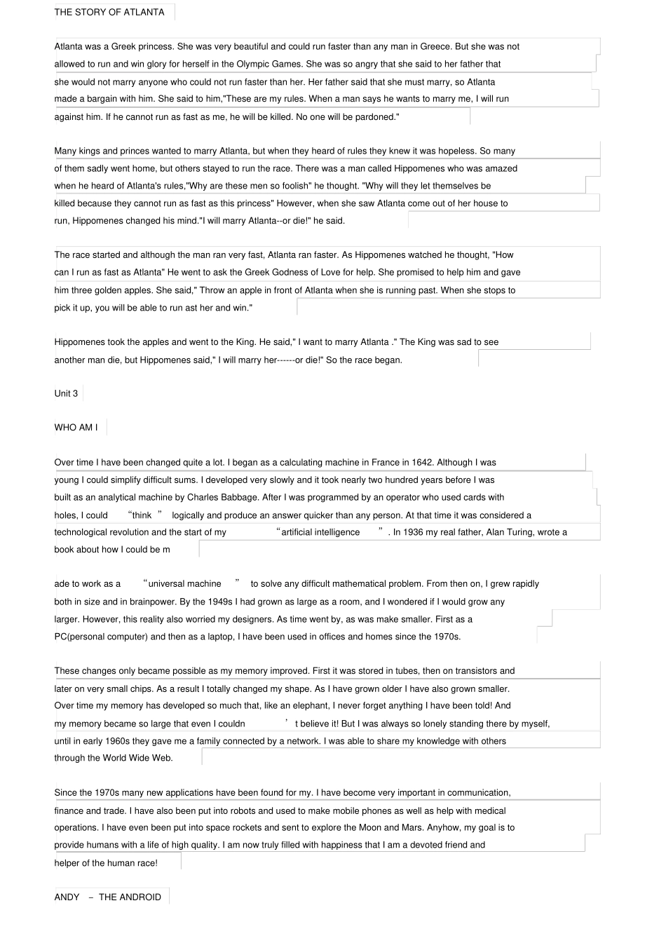 人教版高一英语必修二英语课文原文_第3页