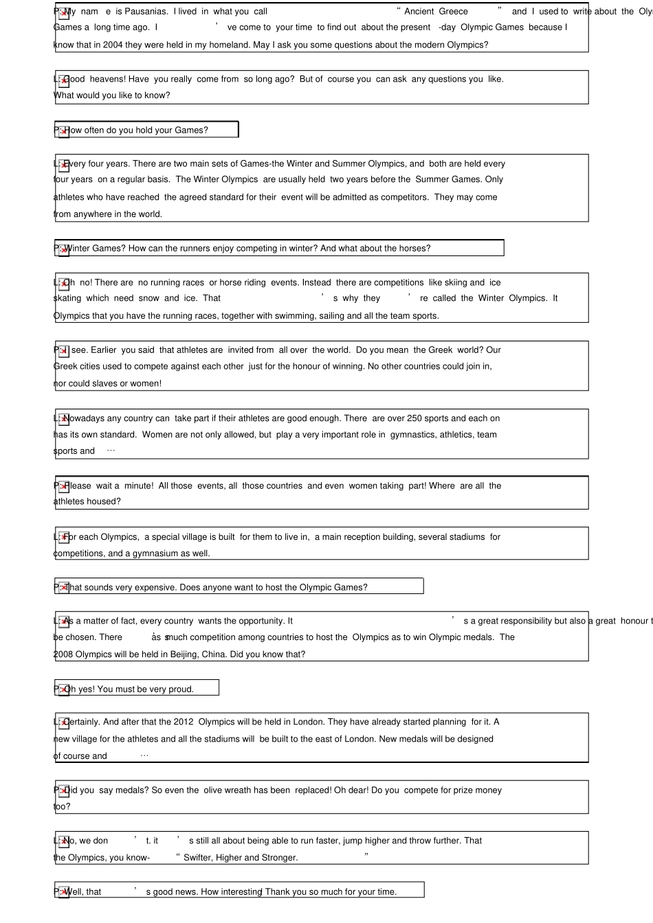 人教版高一英语必修二英语课文原文_共4_第2页