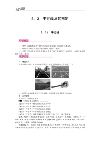 5.2.1平行线及判定