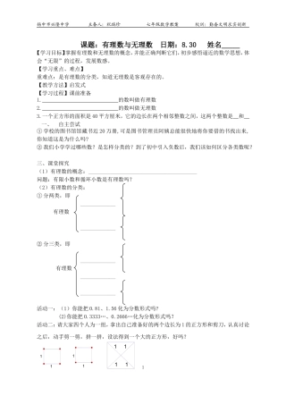 有理数与无理数教师