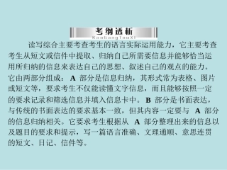 2015届中考英语读写综合复习课件