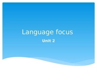 Unit3-2LanguageFocus至writing