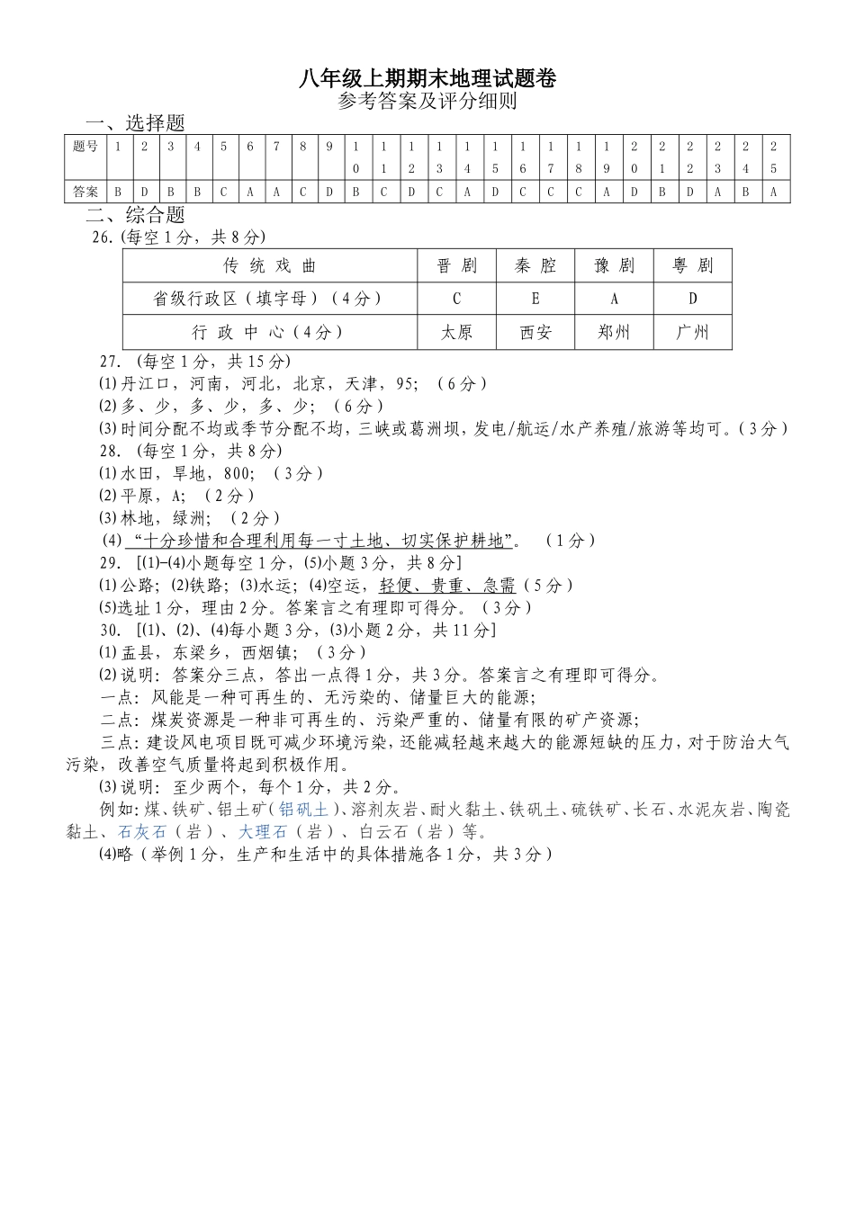 参考答案及评分细则_第1页