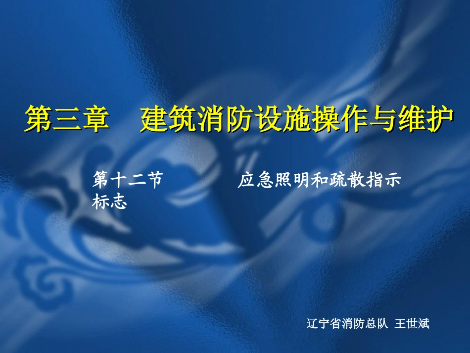 应急照明和疏散指示标志_第1页