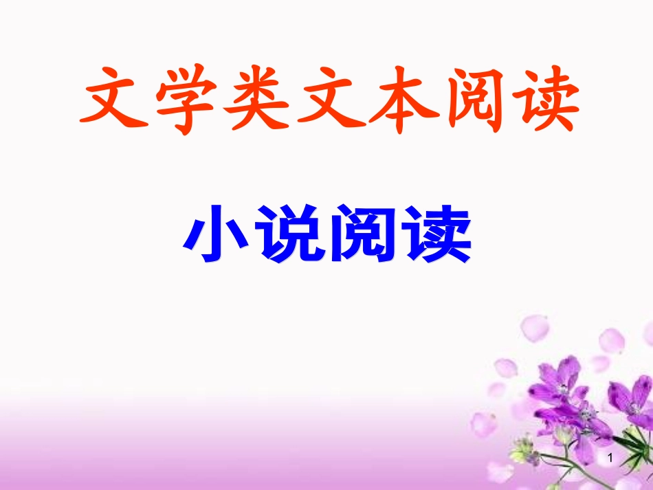 小说阅读鉴赏课件(实用)_第1页