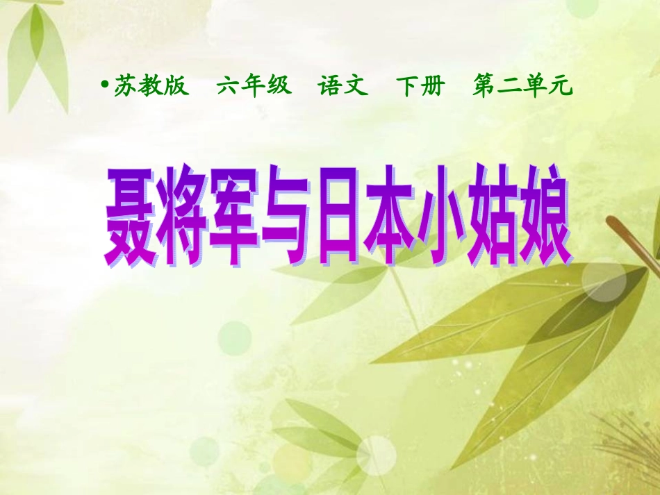 7聂将军与日本小姑娘_第1页