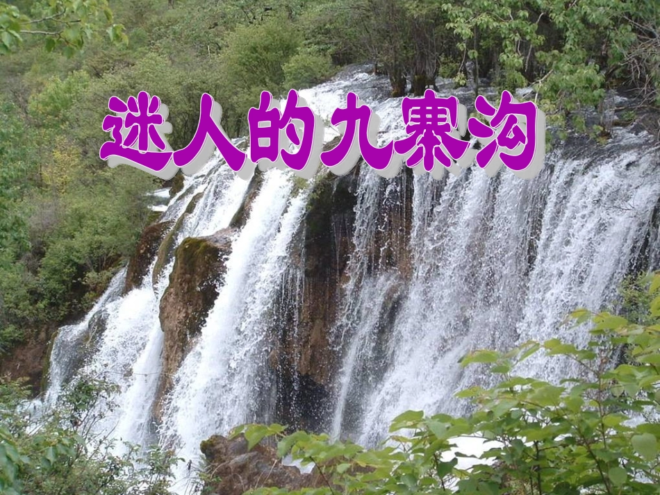 5迷人的九寨沟_第1页