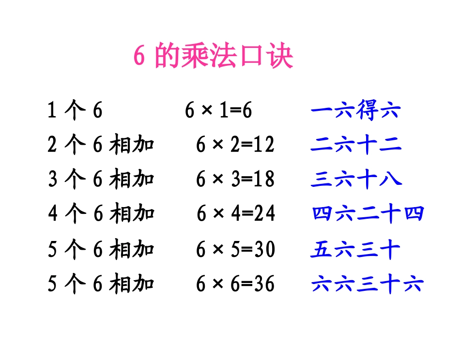8、6的乘法口诀_第3页