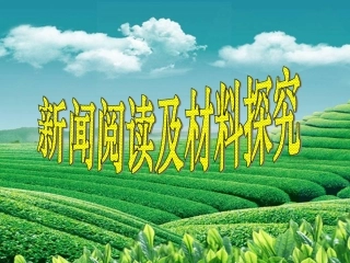 新闻阅读及材料探究