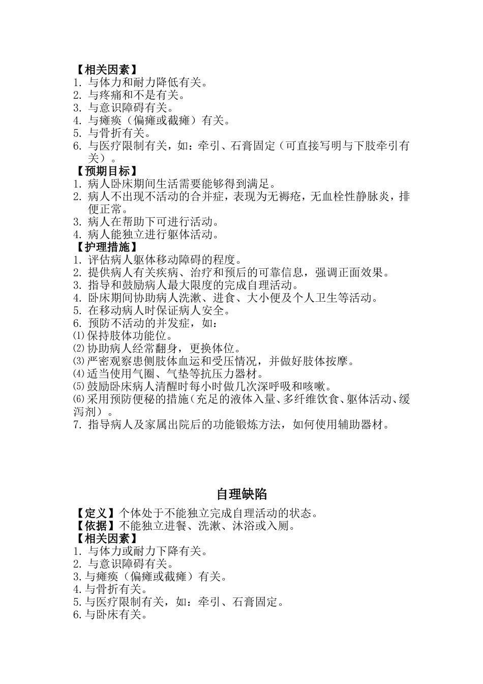 我国常用20个护理诊断问题_第2页