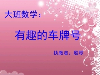 数学活动：有趣的车牌号