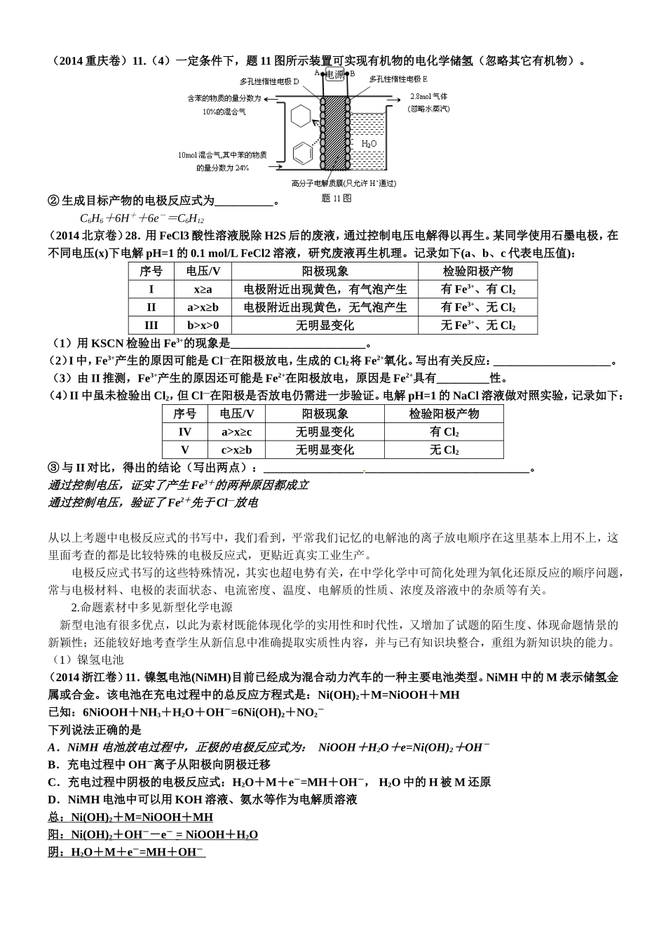 电化学知识在中学无机化学基础理论中占有非常重要的地位_第2页