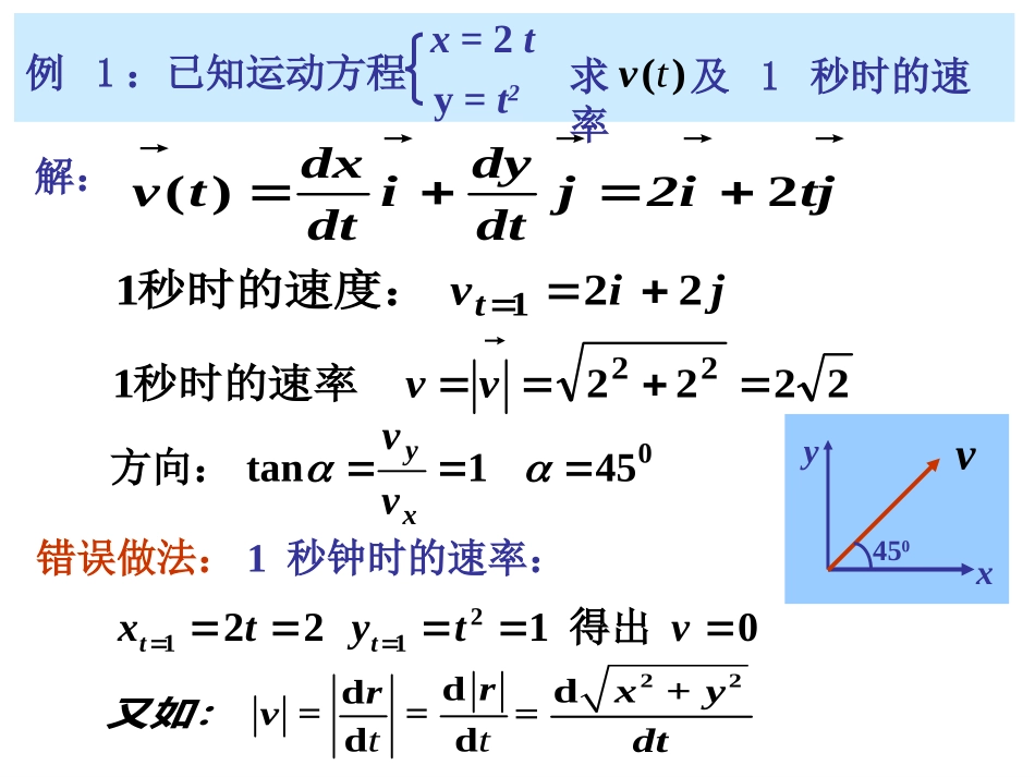 普通物理力学例题总结_第1页
