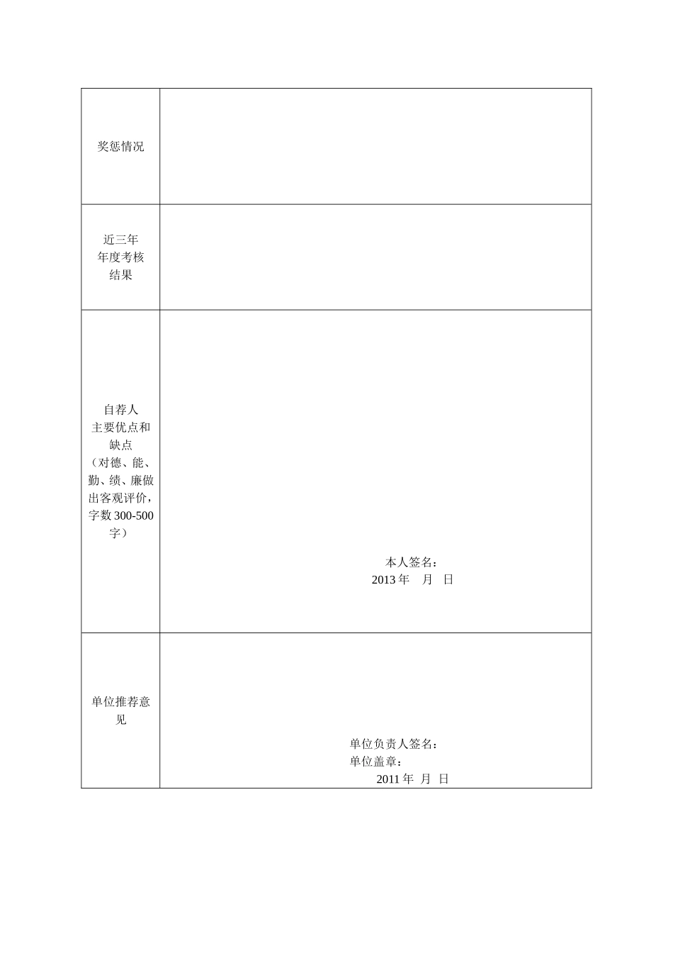 中层后备干部推荐表_第2页