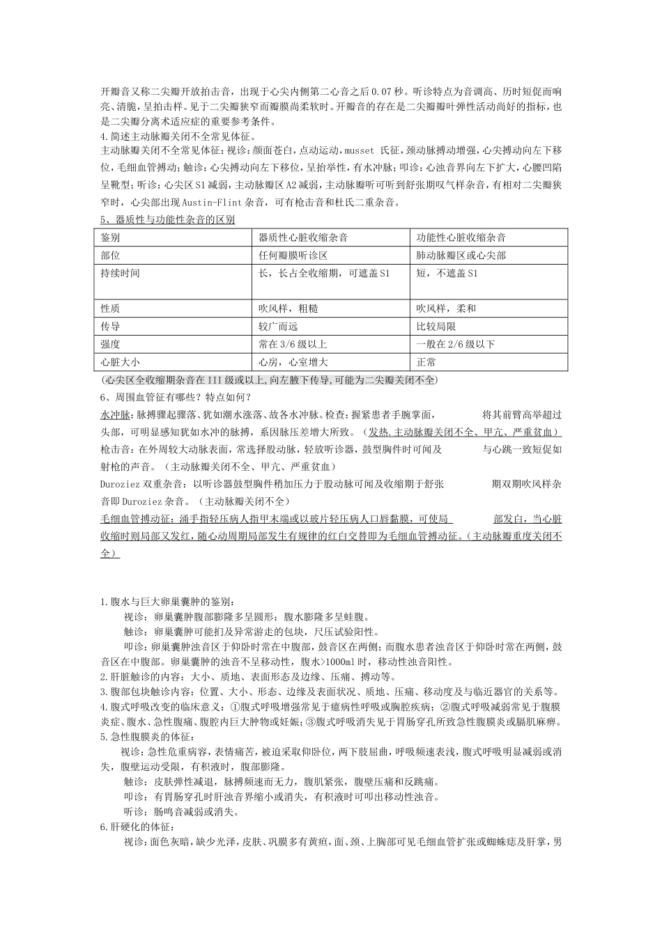 诊断学重点问答题加名词解释_第3页